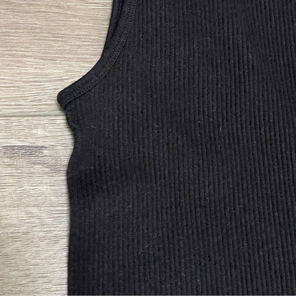 ZARA Limitless Contour Collection Ribbed Seamless Long Jumpsuit Black Sz XS/S - Picture 10 of 10